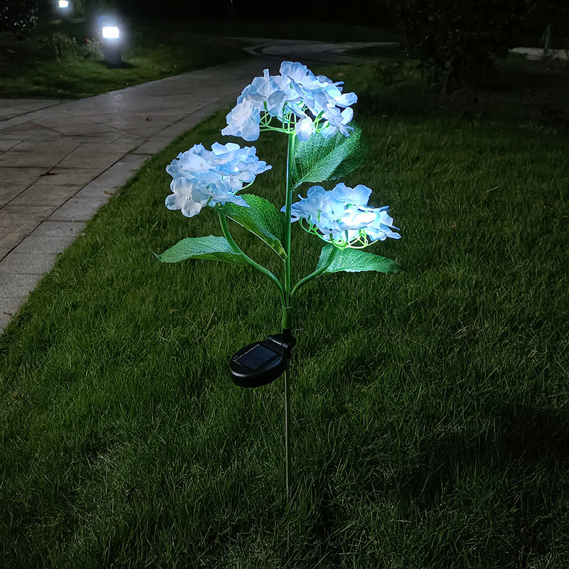 Solar Simulation Hydrangea Light for Outdoor Decor