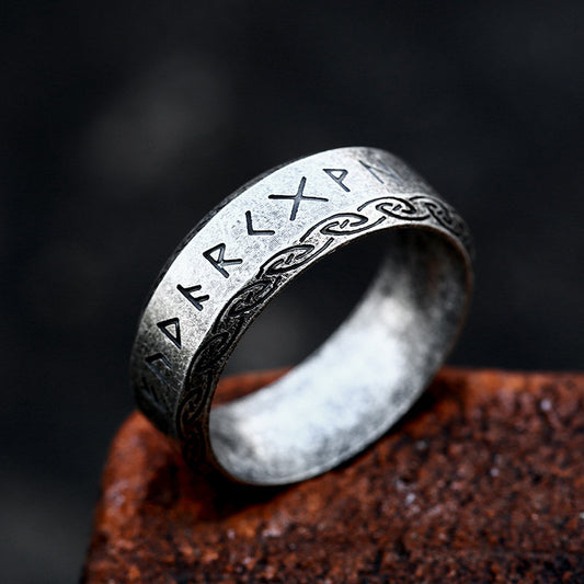 Retro Stainless Steel Titanium Steel Fashion Ring