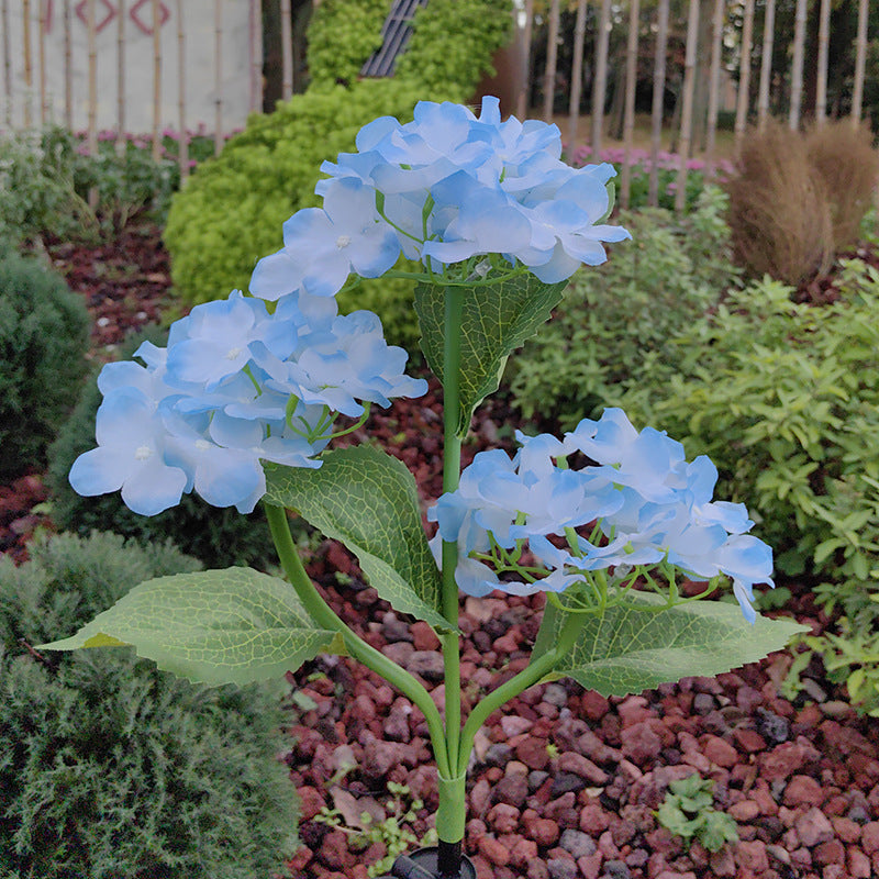 Solar Simulation Hydrangea Light for Outdoor Decor