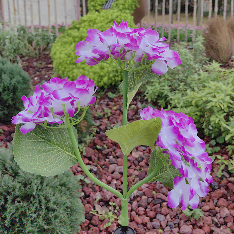 Solar Simulation Hydrangea Light for Outdoor Decor