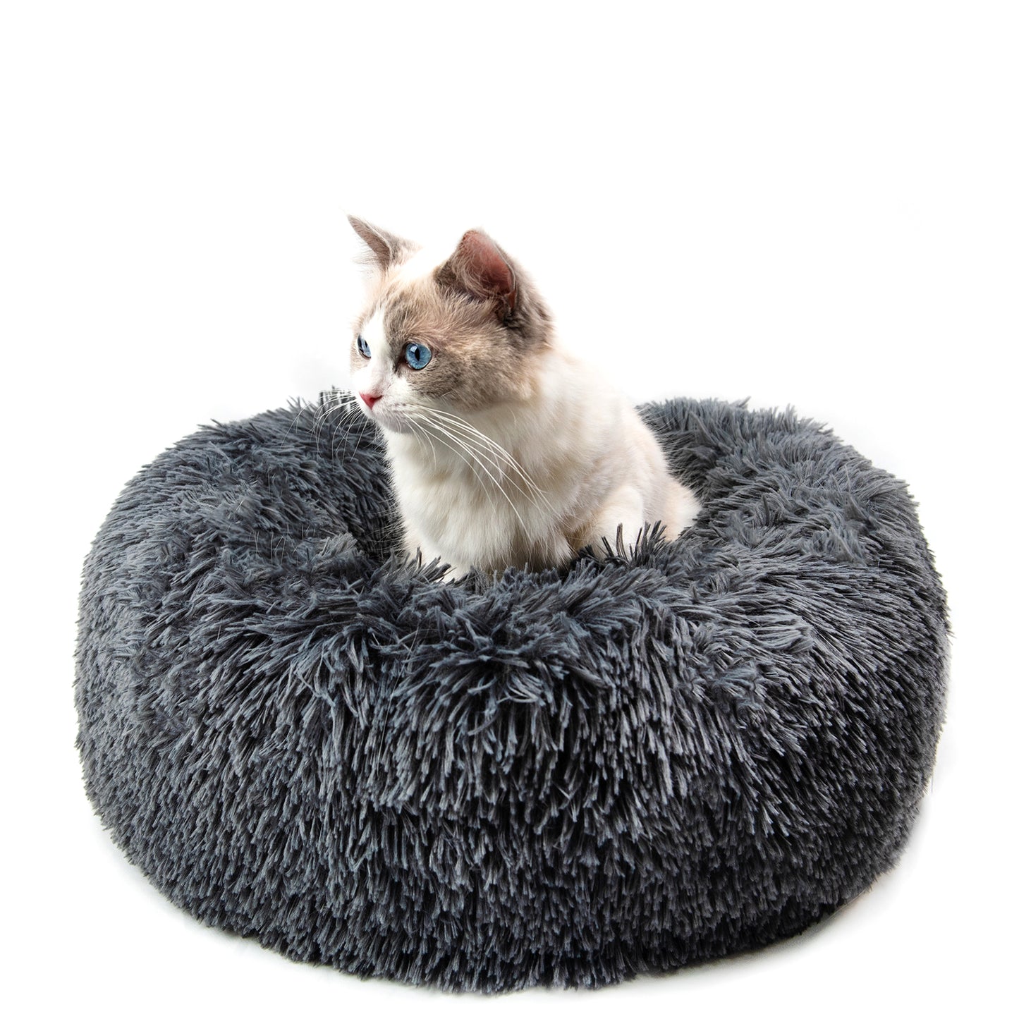 Round Plush Dog Bed for Dogs and Puppies