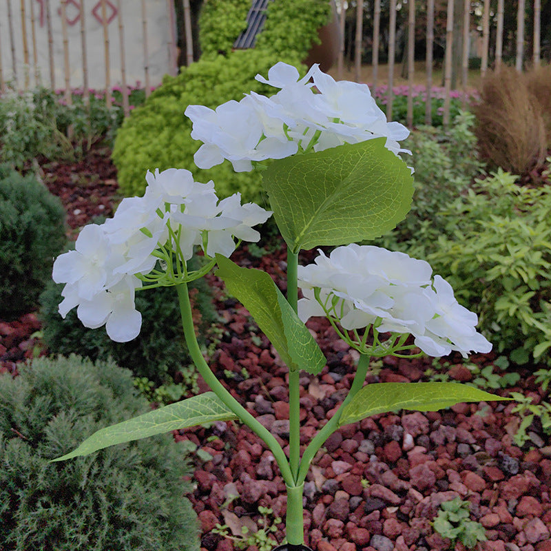 Solar Simulation Hydrangea Light for Outdoor Decor